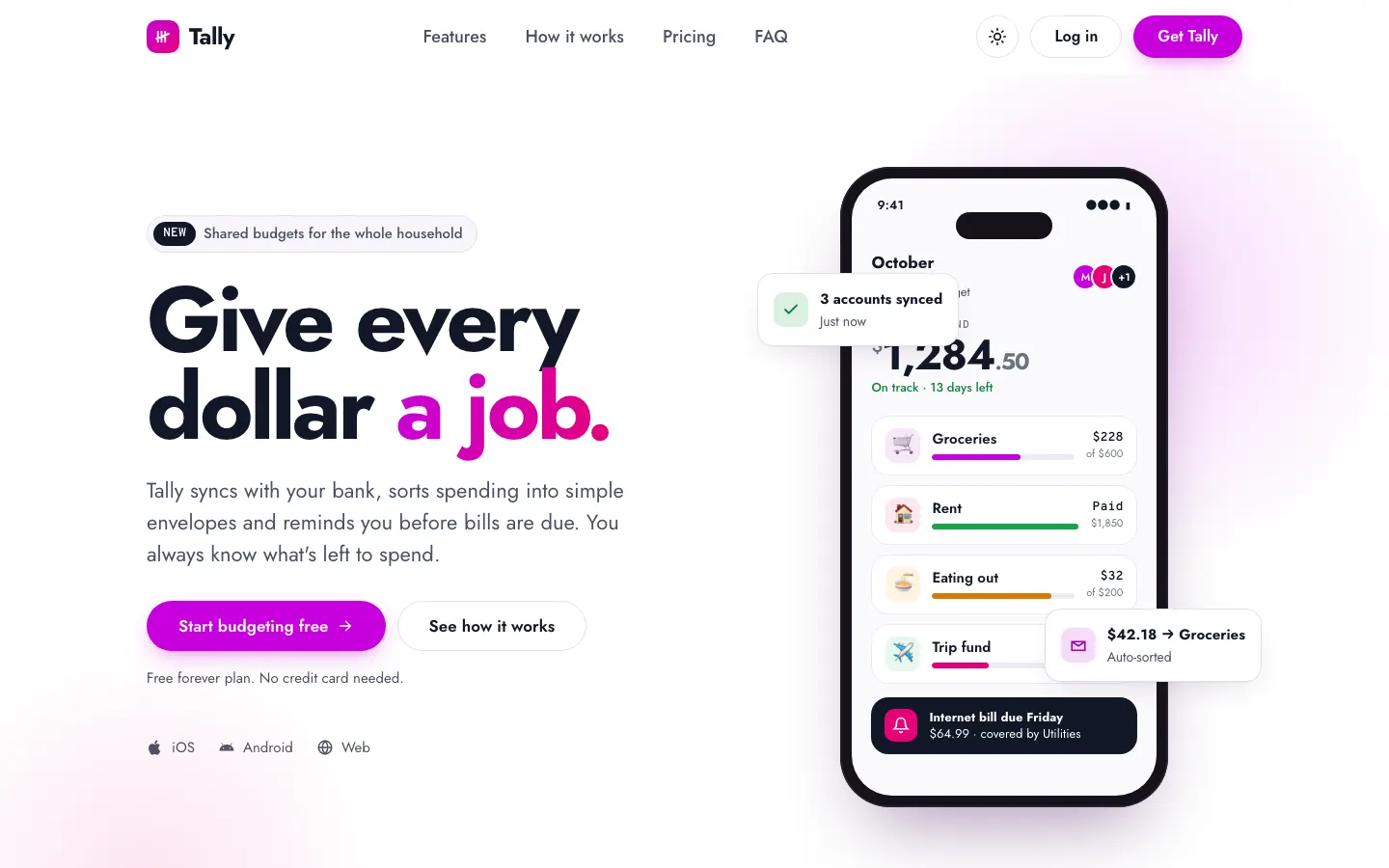 After: Tally landing page, made with Contemporary (Awesome Design Skills)