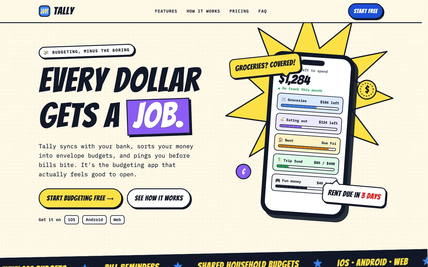 After: Tally landing page, made with Creative (Awesome Design Skills)