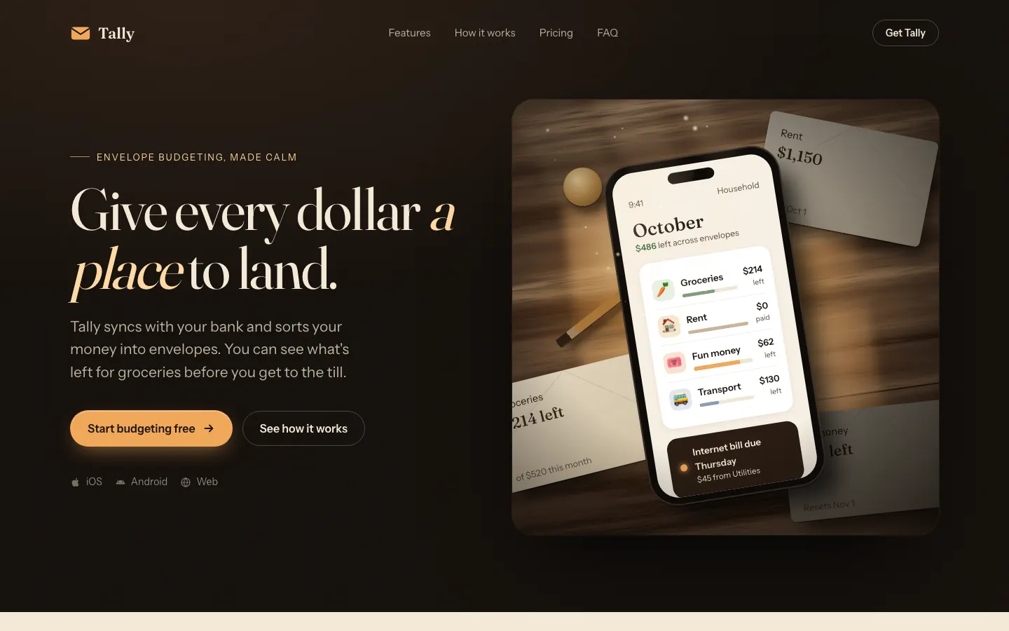 After: Tally landing page, made with 3D Wood Lighting Scorecard (Meng To)