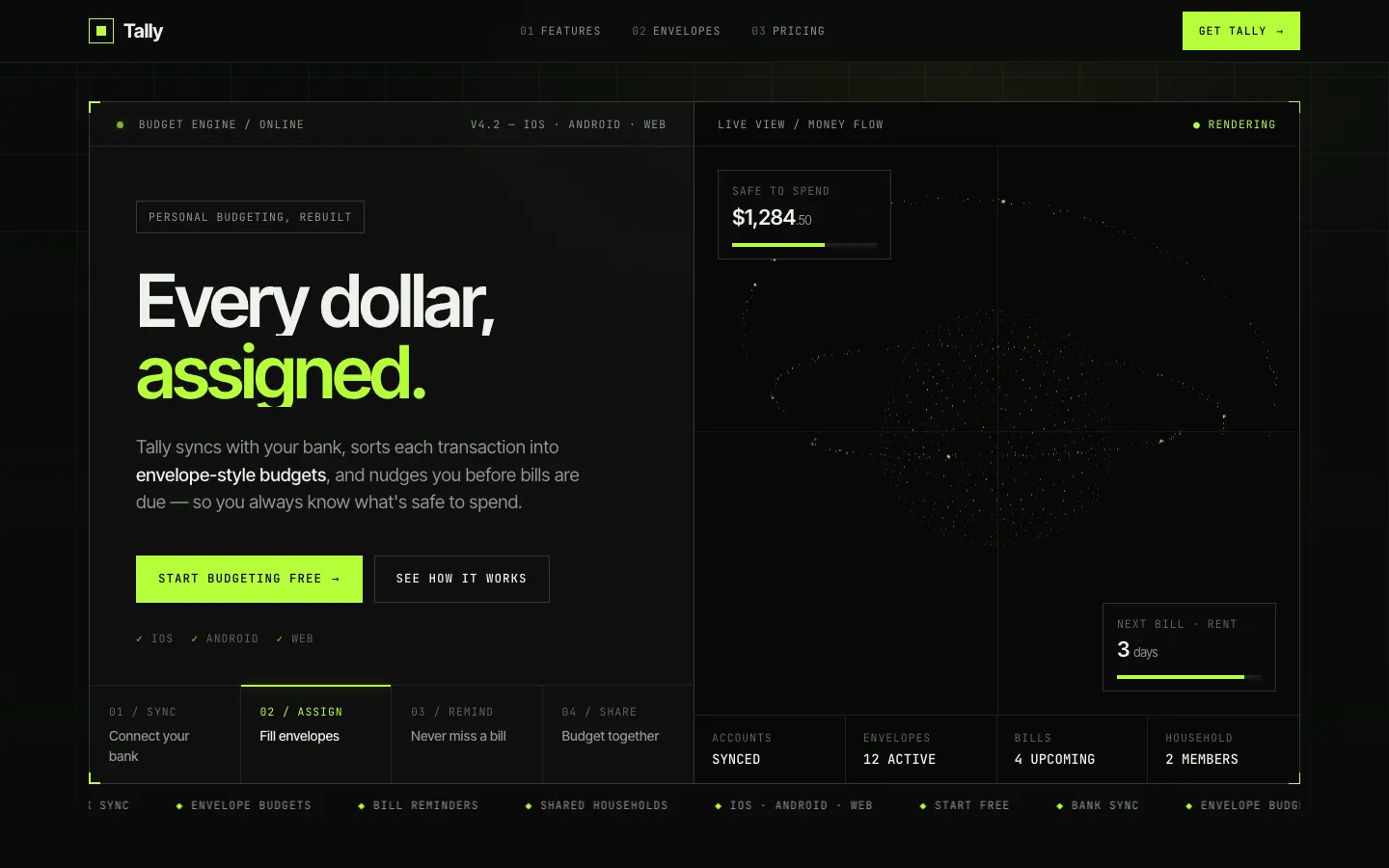 After: Tally landing page, made with Bright Green Tech System (Meng To)
