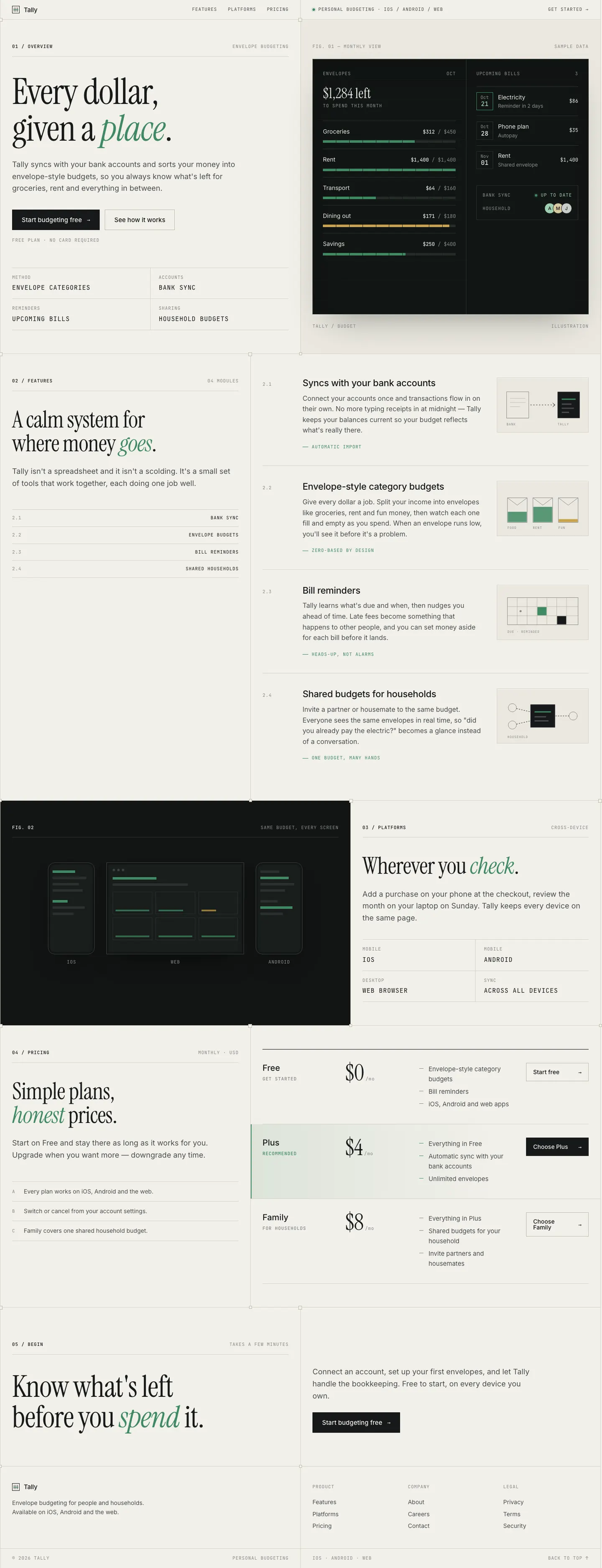 After: Tally landing page, made with Split Layout Technical (Meng To)