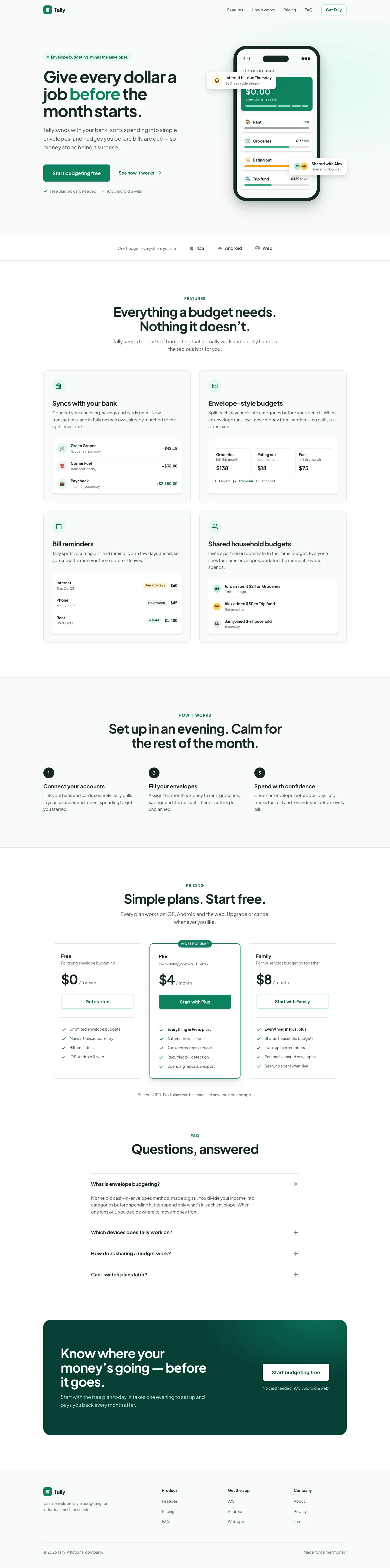 After: Tally landing page, made with Refactoring UI (s0xDk)
