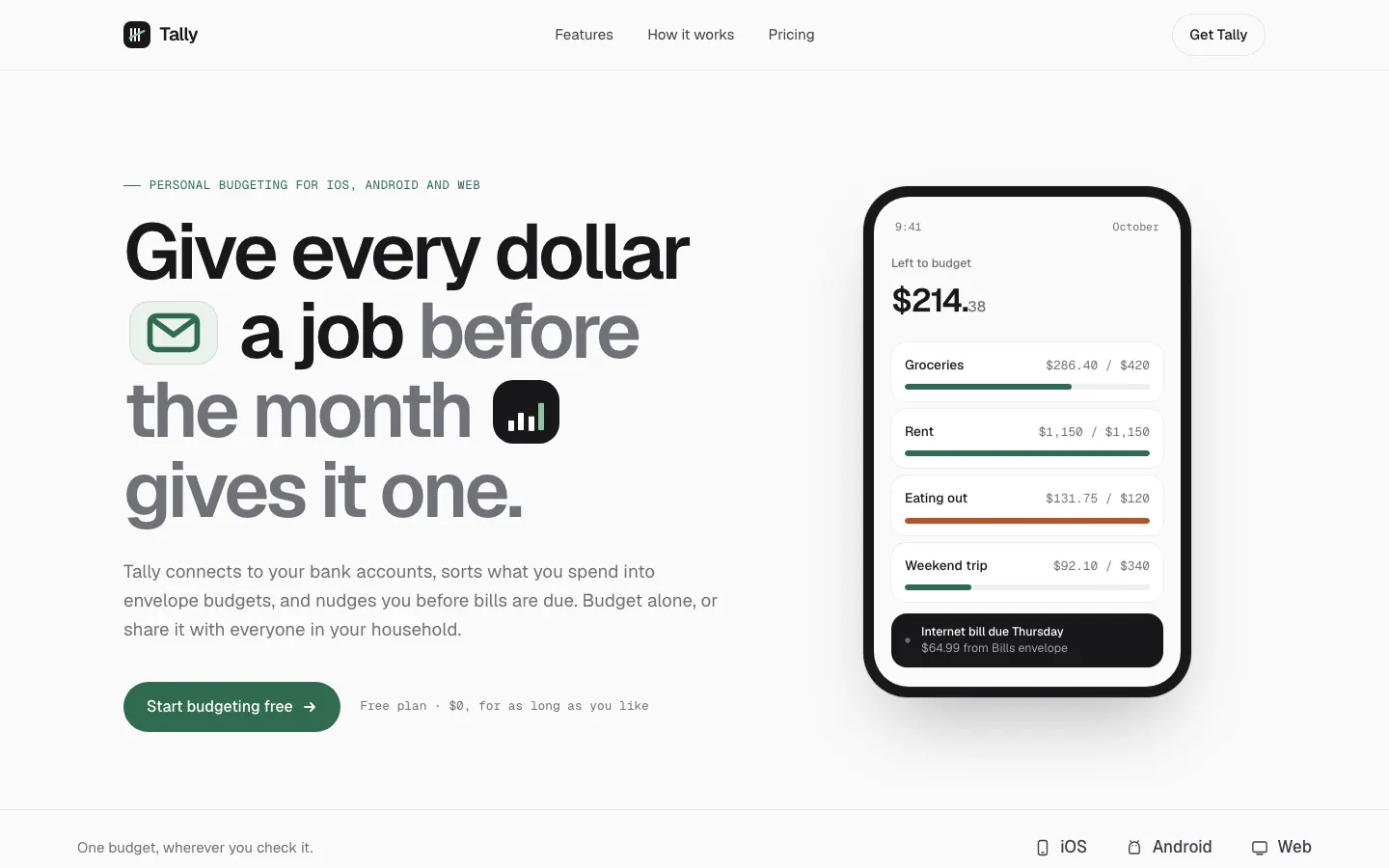 After: Tally landing page, made with Taste Design (Stitch Skills)